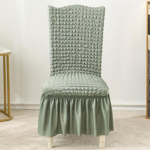 Seersucker Dining Chair Cover