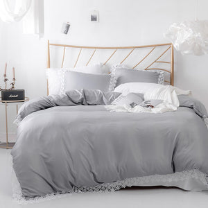 Soft Lace Bedspread Bedding Set - 3pcs