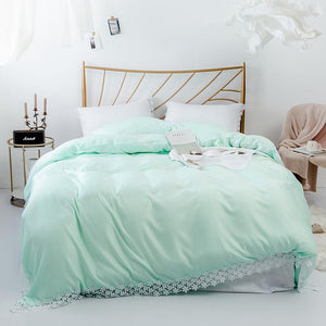 Soft Lace Bedspread Bedding Set - 3pcs