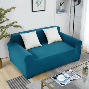 Magic Sofa Cover - Peacock Blue