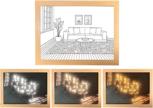 Decoration Lighting Painting LED Glowing Photo Frame